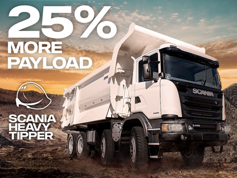 United Tractors Meluncurkan Truk Tambang Scania Heavy Tipper